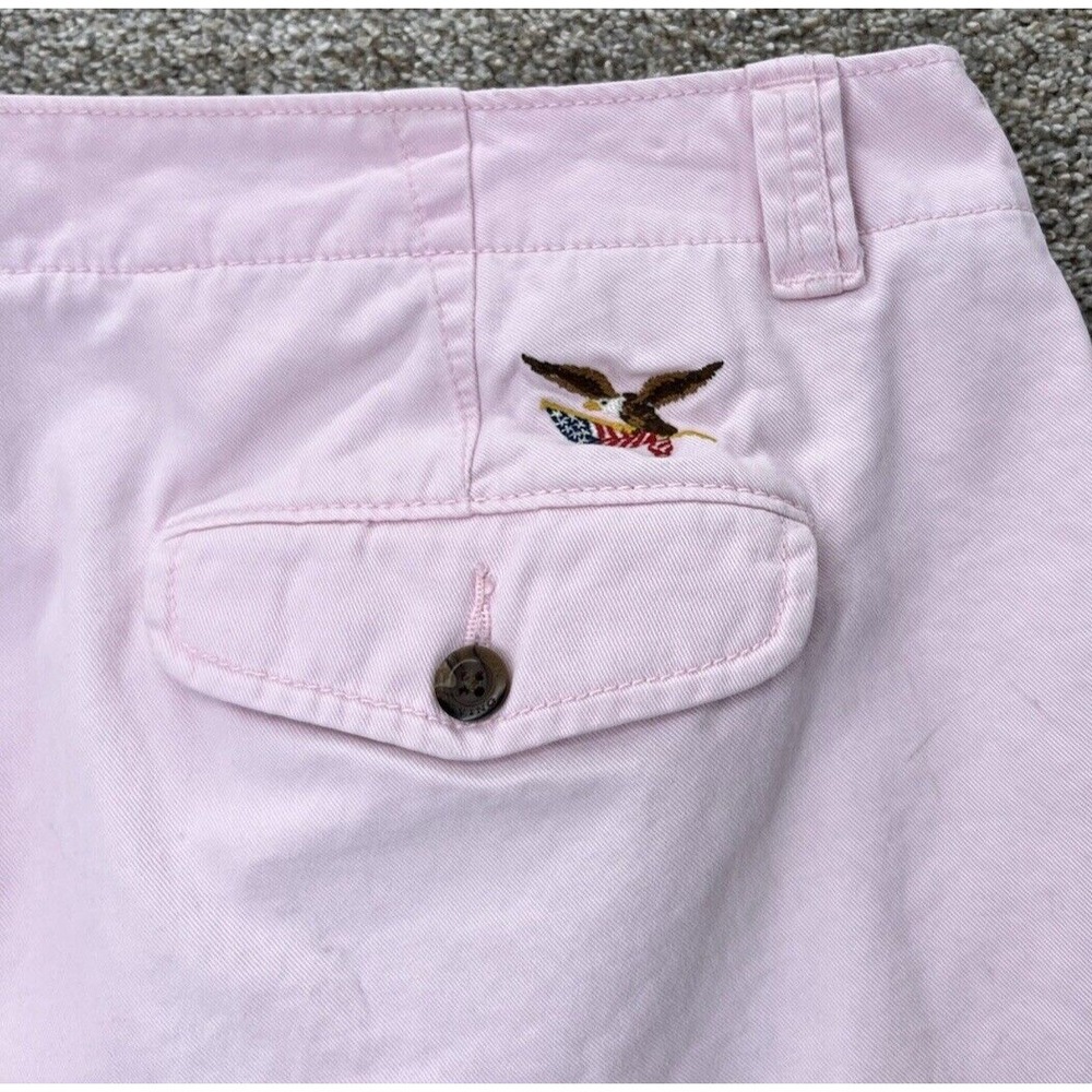 American Living Chino Short Mens 38x10 Pink Sand-Washed Cotton‎ Eagle Americana - Picture 3 of 10